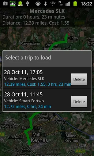 Tangkapan layar Torque Pro (OBD 2 & Car)