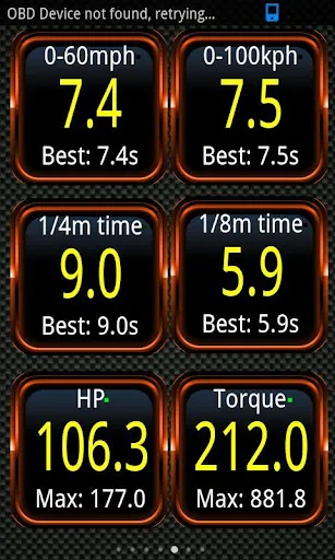 Tangkapan layar Torque Pro (OBD 2 & Car)
