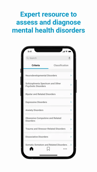 Zrzuty ekranu DSM-5-TR® Diagnostic Criteria