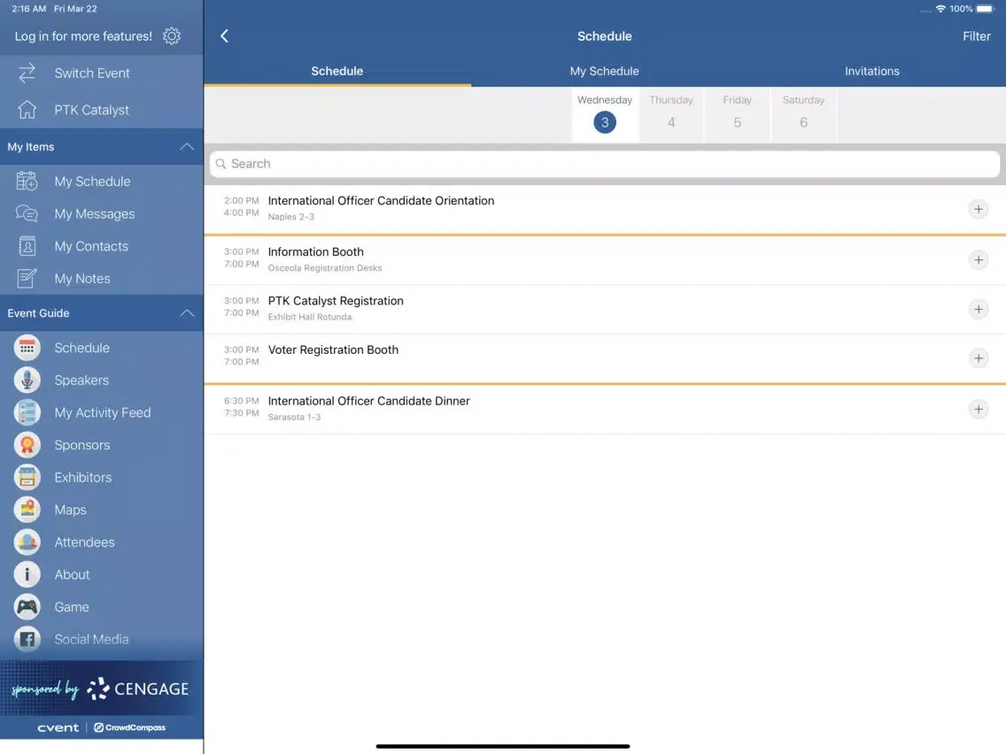 Скриншоты Phi Theta Kappa iPad 