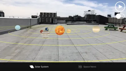 Capturas de tela do Stellar: AR Solar System