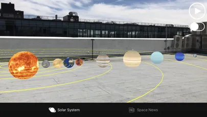 Capturas de tela do Stellar: AR Solar System