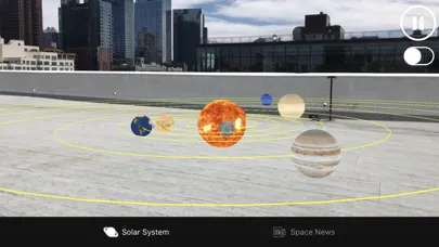 Capturas de tela do Stellar: AR Solar System