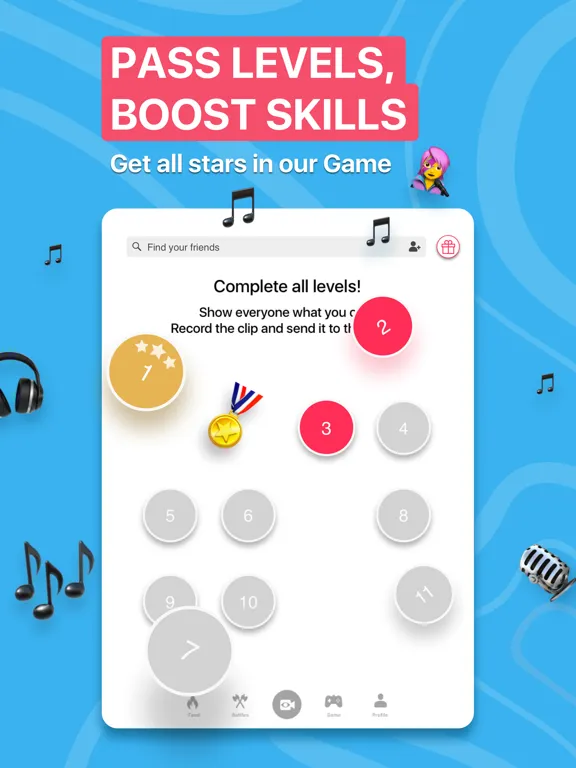 MuStar Kids Lip Sync Tik Game iPad  Screenshots