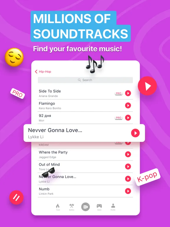 MuStar Kids Lip Sync Tik Game iPad  Screenshots