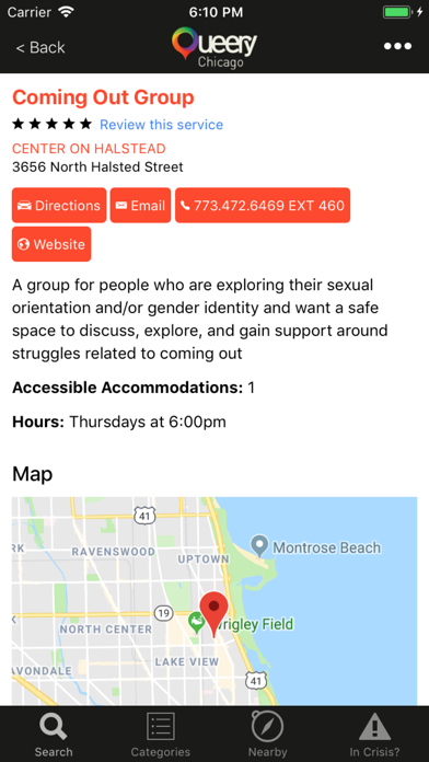 Queery: Find LGBTQ Services Screenshots