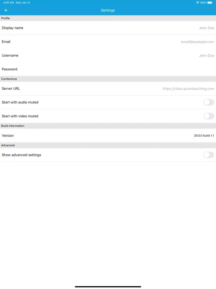 Capturas de pantalla de QuranTeaching iPad 