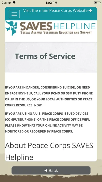 Screenshot di PC SAVES Helpline