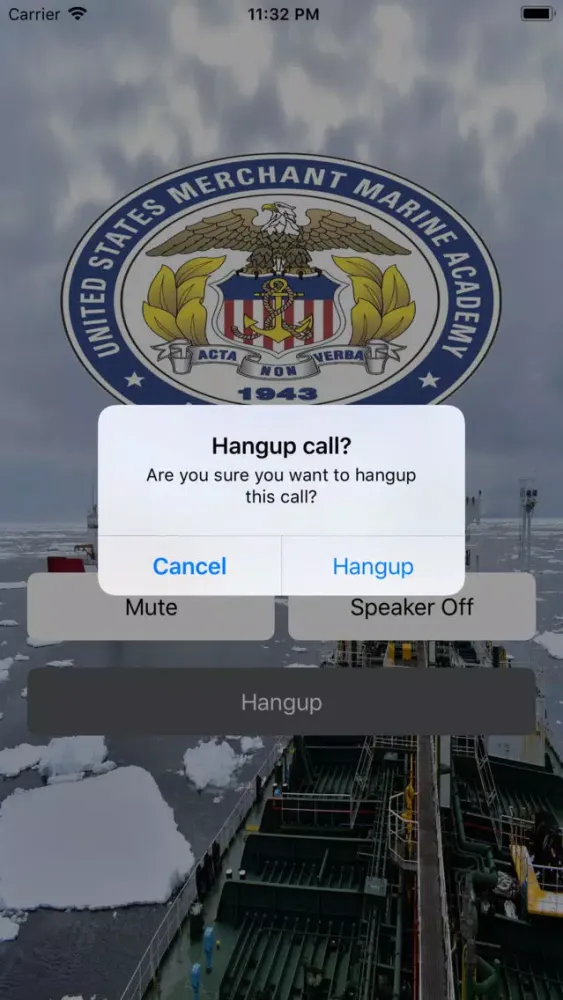 Capturas de tela do USMMA Helpline