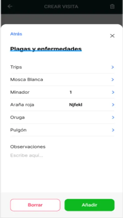 Zrzuty ekranu RawData: Software Agrícola