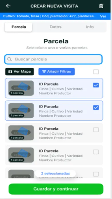 Zrzuty ekranu RawData: Software Agrícola
