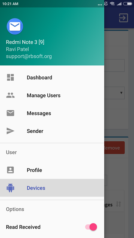 SMS Gatewayzrzuty ekranu aplikacji6