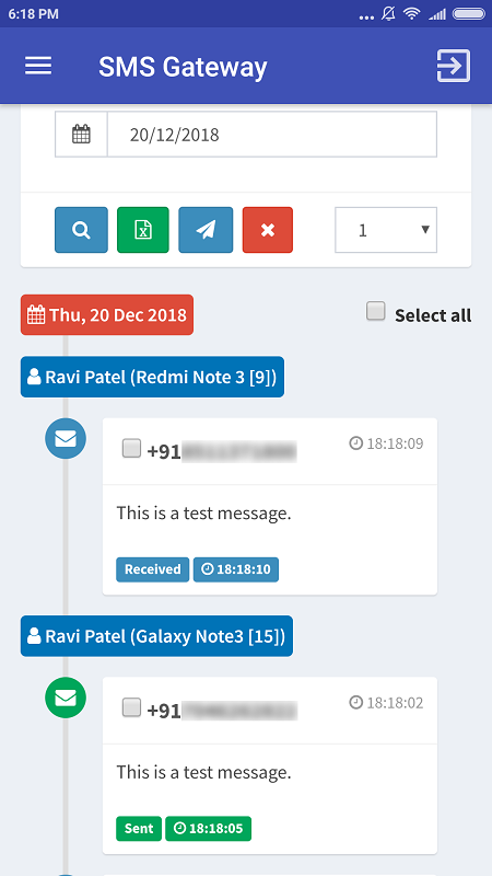 SMS Gatewayzrzuty ekranu aplikacji8