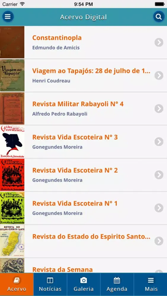 Скриншоты BPES - Biblioteca Pública do Espírito Santo