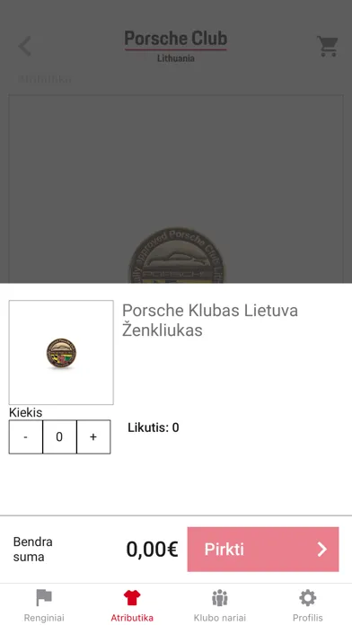 Porsche Club Lithuania スクリーンショット