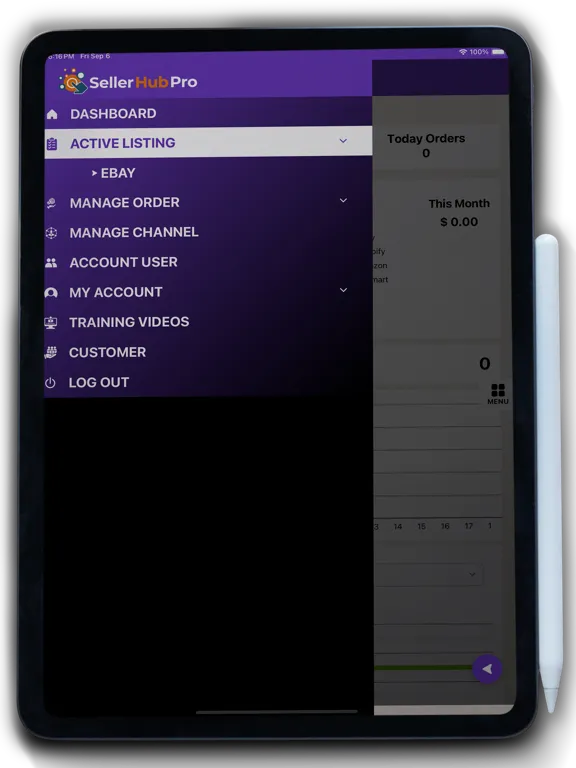 صور Seller Hub Pro iPad 