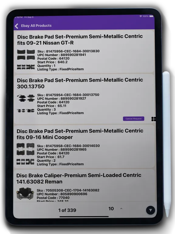 صور Seller Hub Pro iPad 