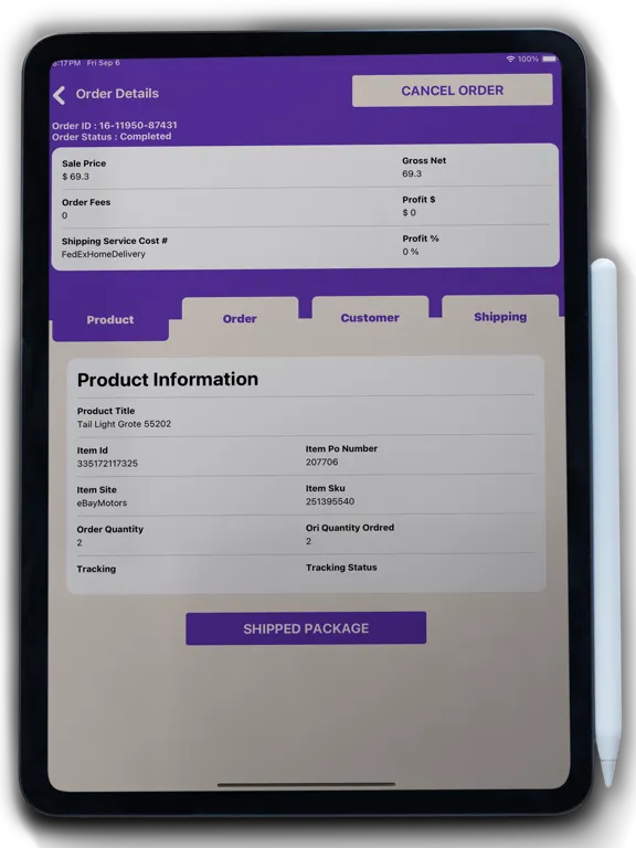 صور Seller Hub Pro iPad 