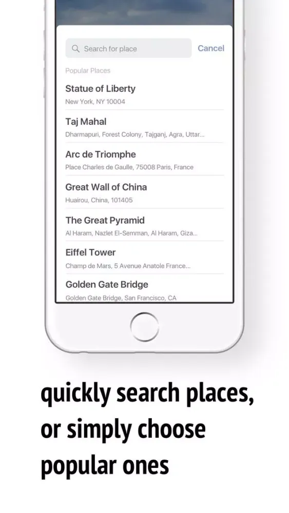 Скриншоты Location Faker for Photo Places: Pretend to Travel
