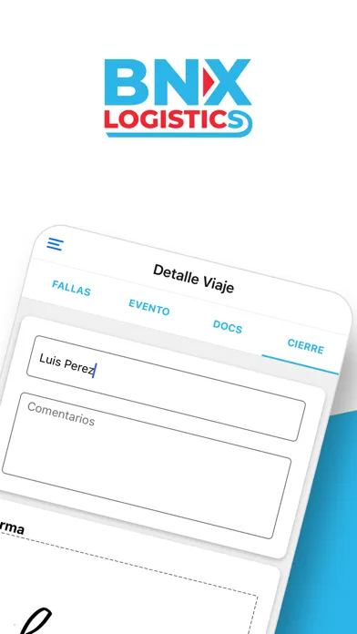 Tangkapan layar BNX Logistics