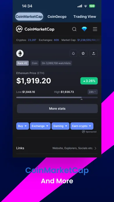 Screenshot di ETH Gas Tracker & Alerts
