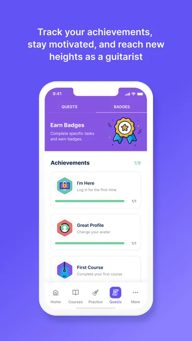 Captures d'écran de Guitarist Academy
