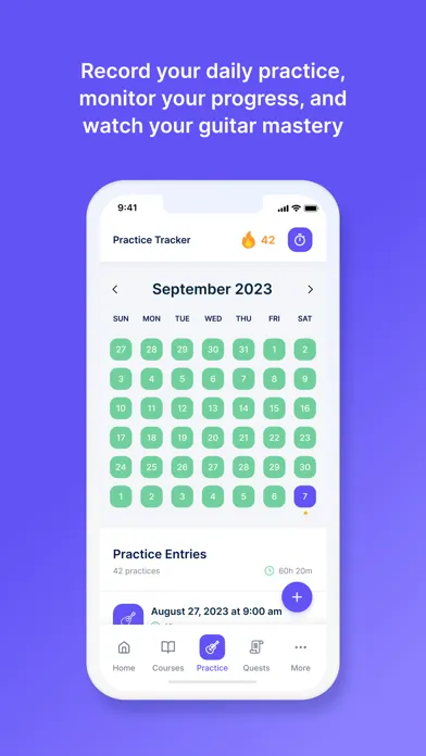 Captures d'écran de Guitarist Academy