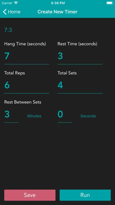 HangTime - a hangboarding app Ekran Görüntüleri
