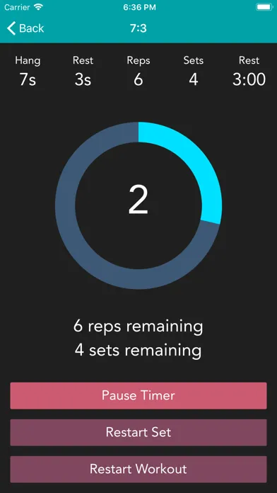 HangTime - a hangboarding app Ekran Görüntüleri