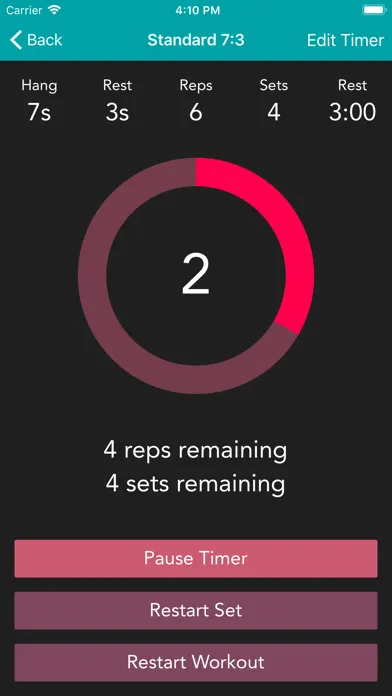 HangTime - a hangboarding app Ekran Görüntüleri