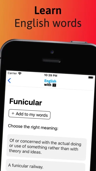 Tangkapan skrin Daily English learning app