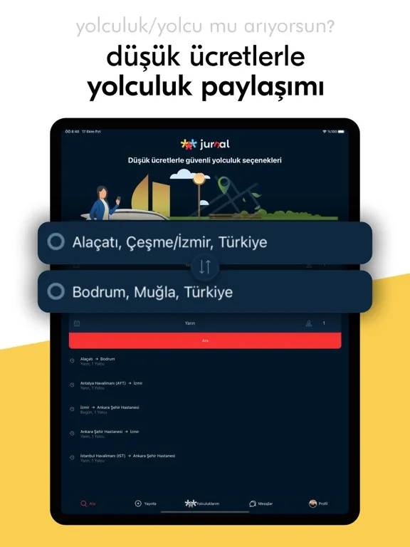 Capturas de pantalla de Jurnal: yolculuk paylaşımı iPad 