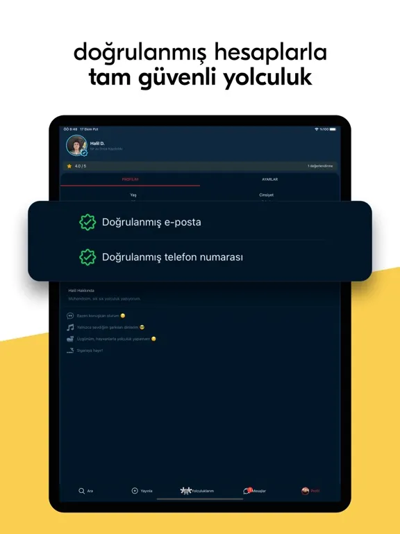 Capturas de pantalla de Jurnal: yolculuk paylaşımı iPad 