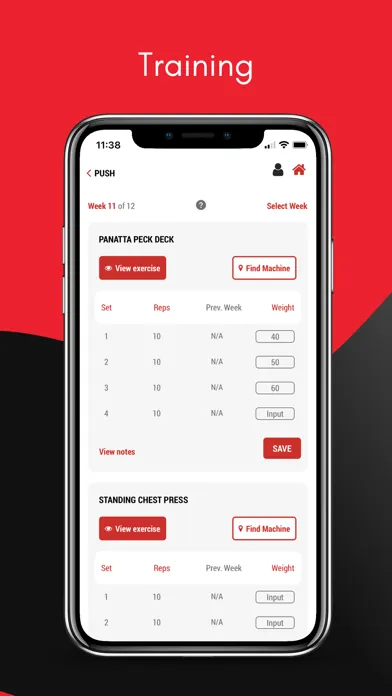 Captures d'écran de NRGym