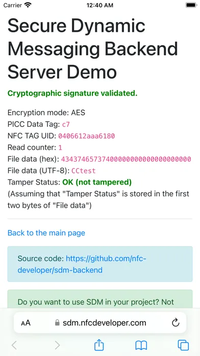 NFC Developer App 스크린샷