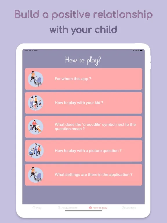 Ask Your Child: Questions Game iPad 应用截图