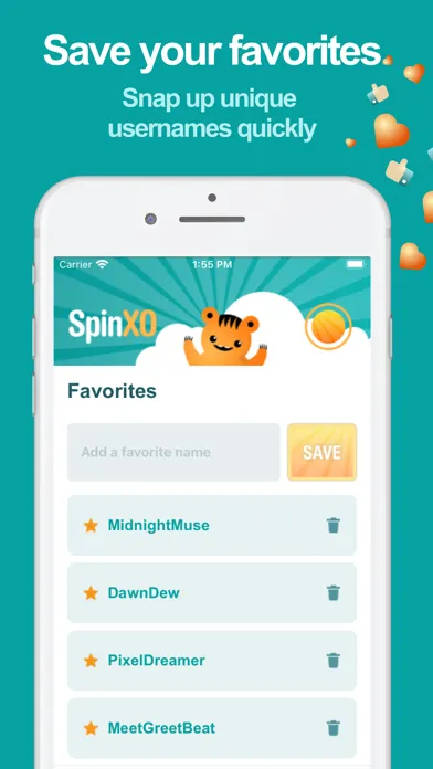 SpinXO Username Generator स्क्रीनशॉट