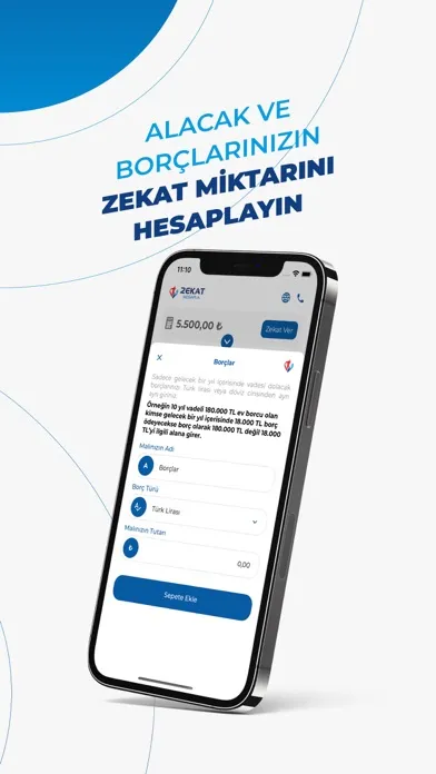 Ảnh chụp màn hình của TDV Zekat Hesaplama
