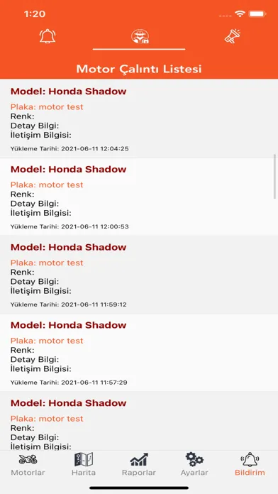 صور Turuncu Motosiklet Takip