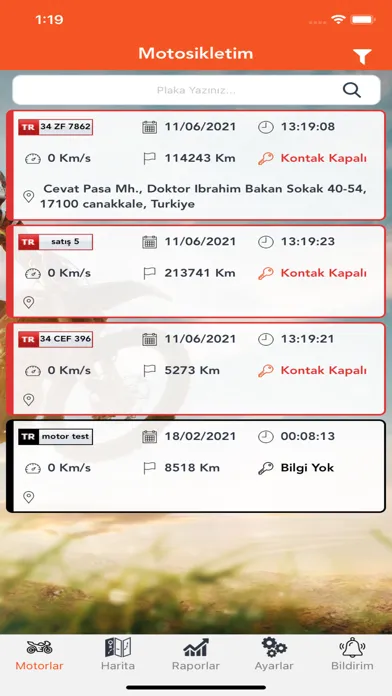 صور Turuncu Motosiklet Takip