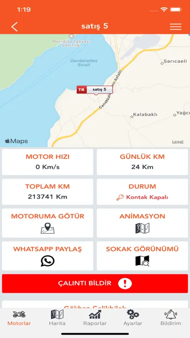 صور Turuncu Motosiklet Takip