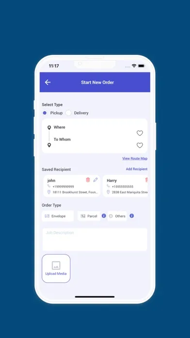 XPEDE DELIVERY APP (USER) سکرین شاٹس