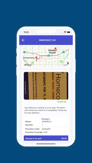 XPEDE DELIVERY APP (USER) سکرین شاٹس