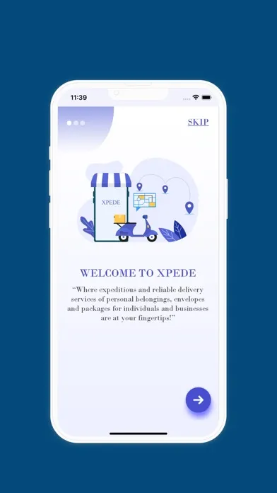 XPEDE DELIVERY APP (USER) سکرین شاٹس