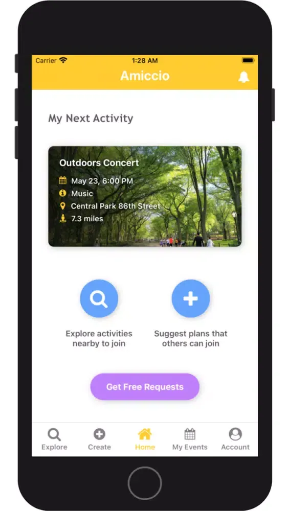 Amiccio - Meet Friends & Dates应用截图