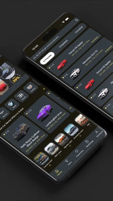 BE VIP Car Rental Screenshots