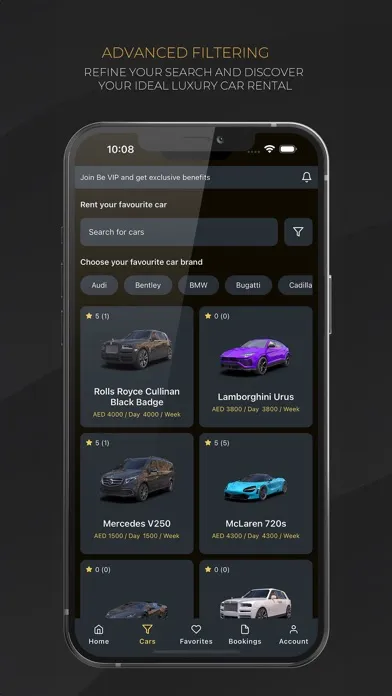 BE VIP Car Rental Screenshots