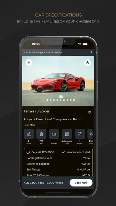 BE VIP Car Rental Screenshots