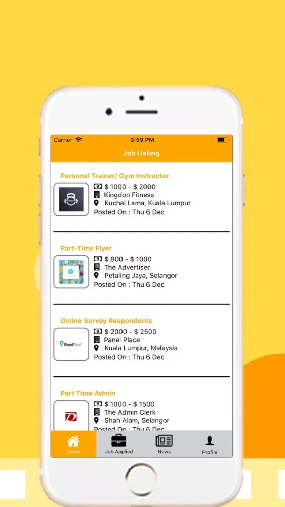 ภาพหน้าจอของ Cincai Cari Part Time