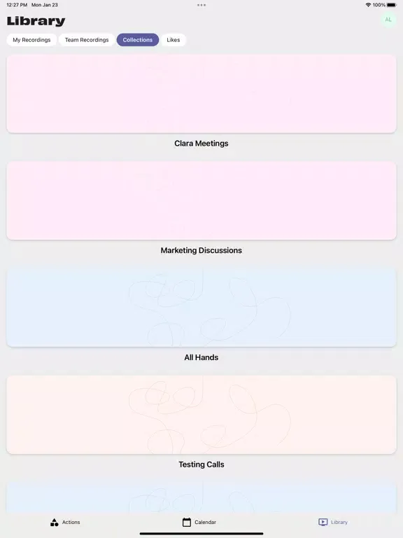 Clara Mobile iPad Screenshots